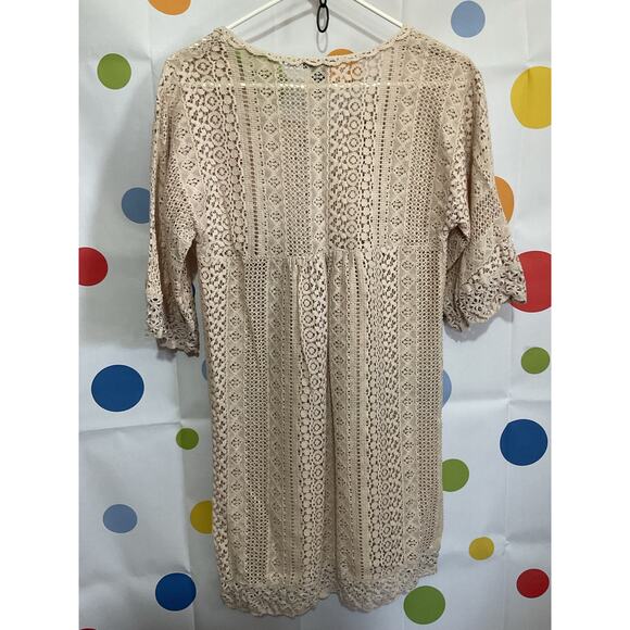 New Directions Lacy Semi Sheer Dress Size 10 - Picture 4 of 13